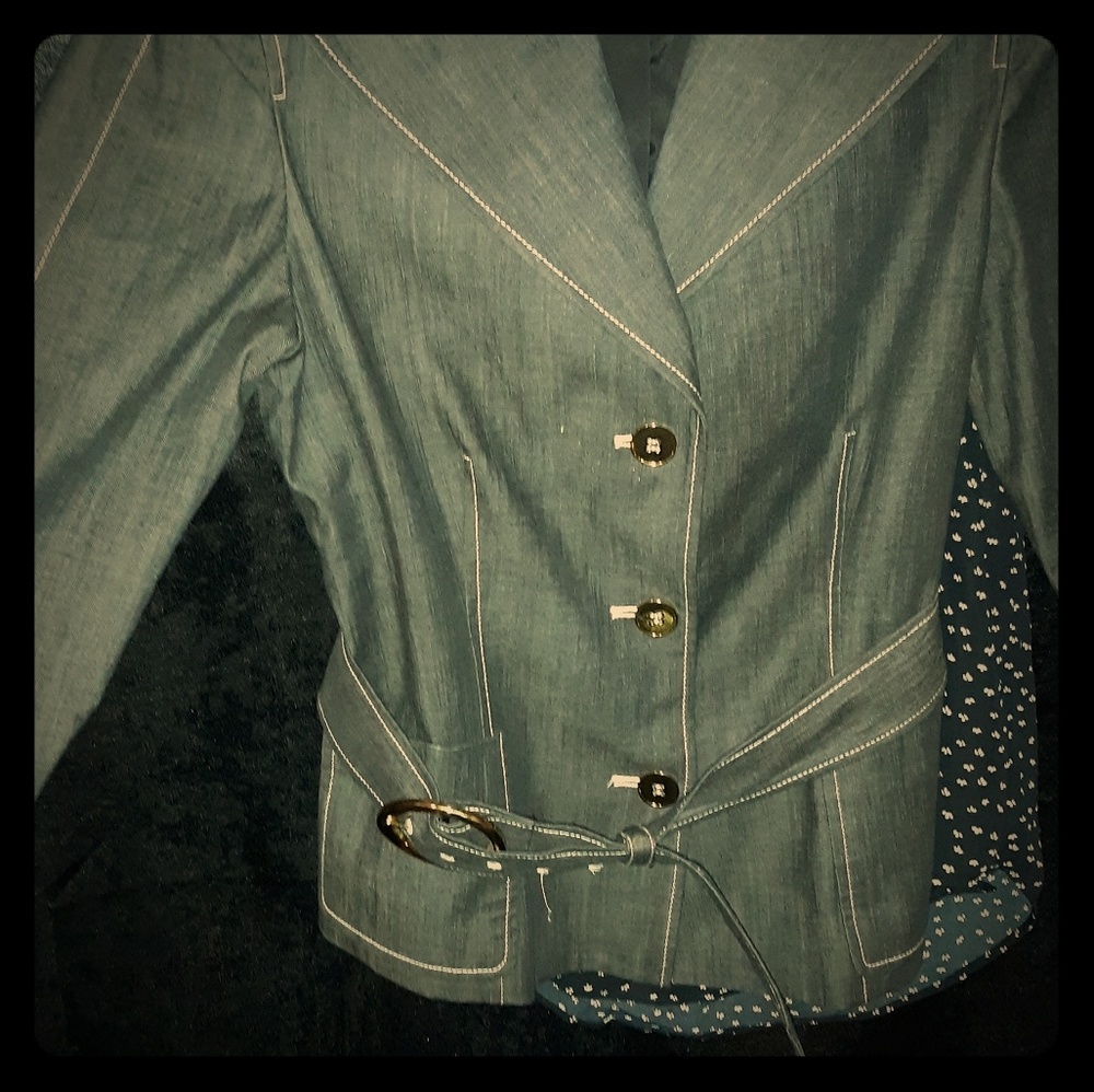 Doncaster denim jacket / shirt with belt